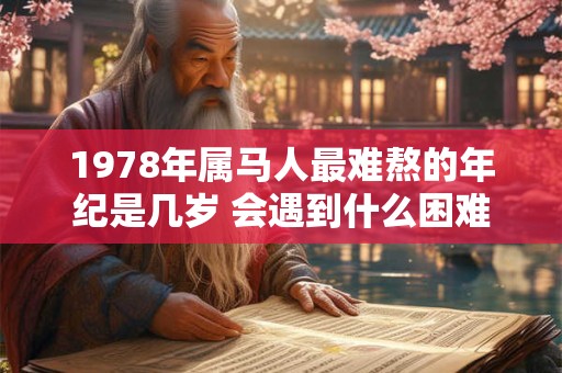 1978年属马人最难熬的年纪是几岁 会遇到什么困难