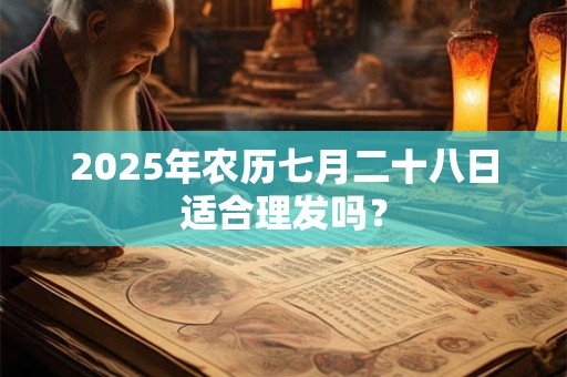 2025年农历七月二十八日适合理发吗？