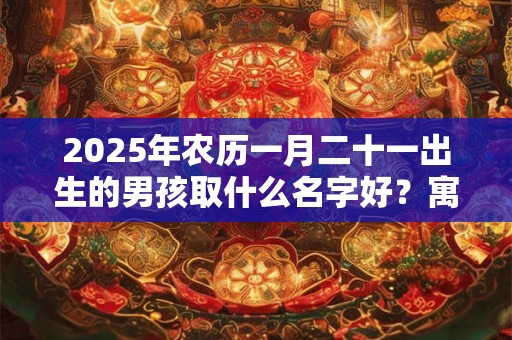 2025年农历一月二十一出生的男孩取什么名字好？寓意向上的名字推荐
