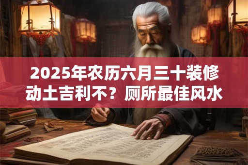 2025年农历六月三十装修动土吉利不？厕所最佳风水位