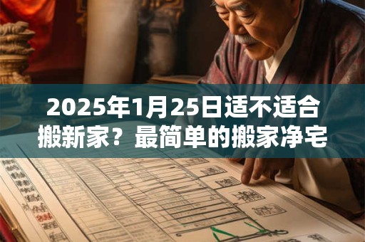 2025年1月25日适不适合搬新家?最简单的搬家净宅方法 2025年1月25日适不适合搬新家?最简单的搬家净宅方法