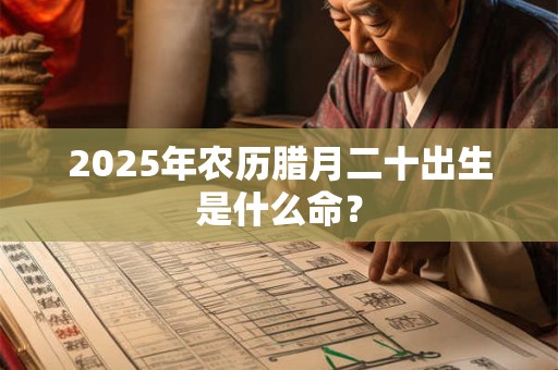 2025年农历腊月二十出生是什么命？
