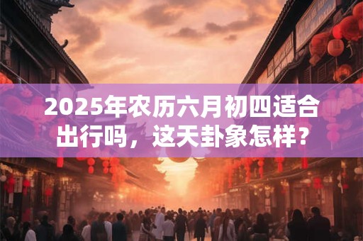2025年农历六月初四适合出行吗，这天卦象怎样？