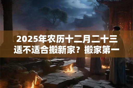 2025年农历十二月二十三适不适合搬新家？搬家第一天吃什么？