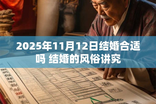 2025年11月12日结婚合适吗 结婚的风俗讲究