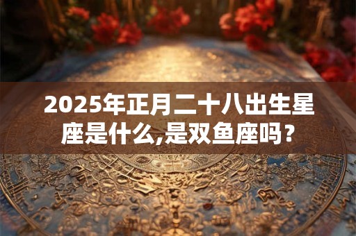 2025年正月二十八出生星座是什么,是双鱼座吗？