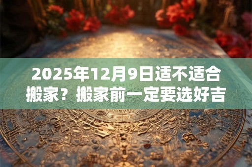 2025年12月9日适不适合搬家？搬家前一定要选好吉日吗？