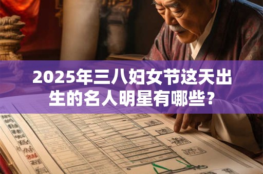 2025年三八妇女节这天出生的名人明星有哪些？