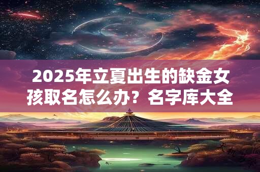2025年立夏出生的缺金女孩取名怎么办？名字库大全