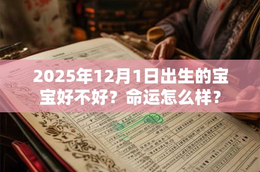 2025年12月1日出生的宝宝好不好？命运怎么样？