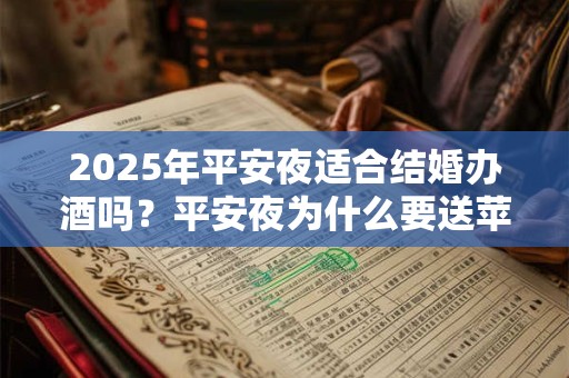 2025年平安夜适合结婚办酒吗？平安夜为什么要送苹果？
