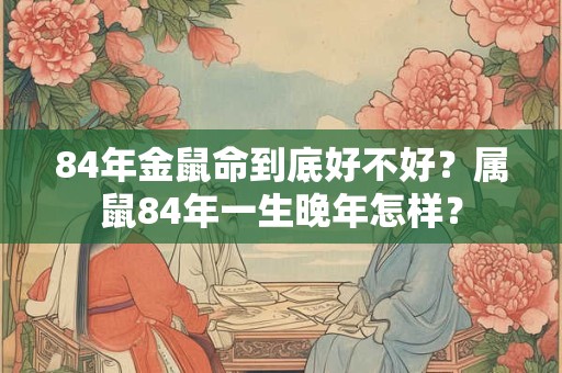 84年金鼠命到底好不好?属鼠84年一生晚年怎样? 84年金鼠命到底好不好?属鼠84年一生晚年怎样?