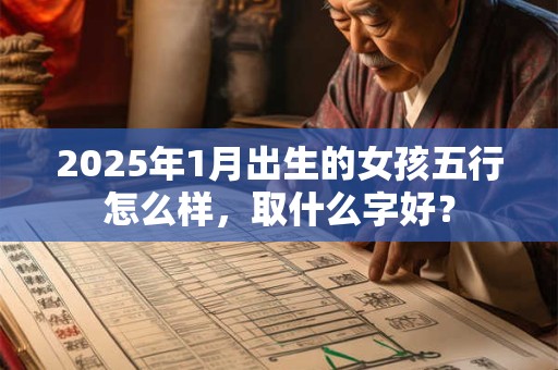 2025年1月出生的女孩五行怎么样，取什么字好？