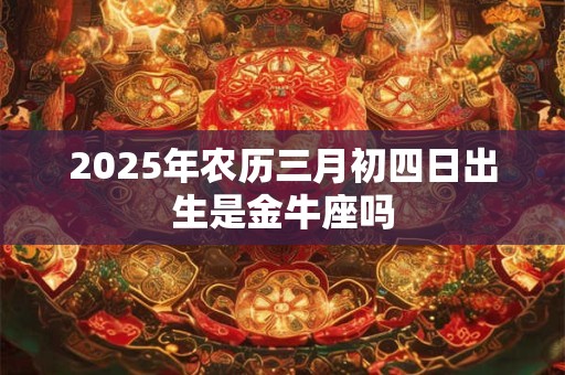 2025年农历三月初四日出生是金牛座吗