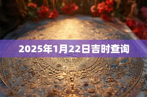 2025年1月22日吉时查询