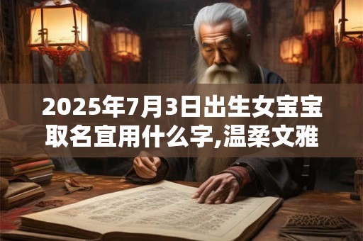 2025年7月3日出生女宝宝取名宜用什么字,温柔文雅的名字