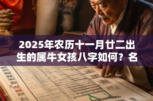 2025年农历十一月廿二出生的属牛女孩八字如何？名字推荐