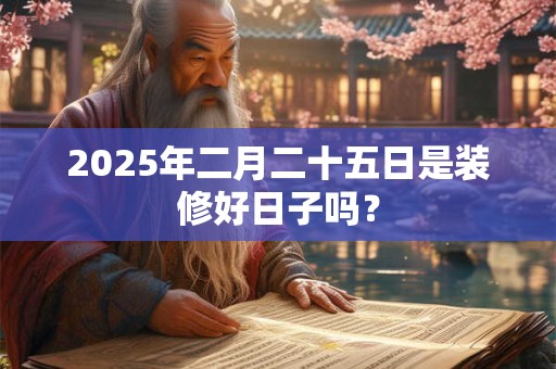 2025年二月二十五日是装修好日子吗？