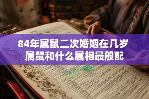 84年属鼠二次婚姻在几岁 属鼠和什么属相最般配