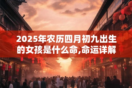 2025年农历四月初九出生的女孩是什么命,命运详解