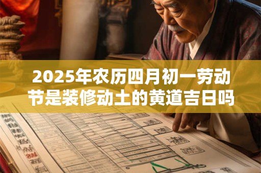 2025年农历四月初一劳动节是装修动土的黄道吉日吗? 2025年农历四月初一劳动节是装修动土的黄道吉日吗?