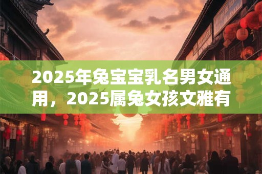 2025年兔宝宝乳名男女通用，2025属兔女孩文雅有内涵名字