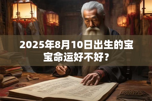 2025年8月10日出生的宝宝命运好不好？