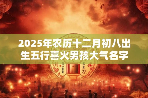 2025年农历十二月初八出生五行喜火男孩大气名字