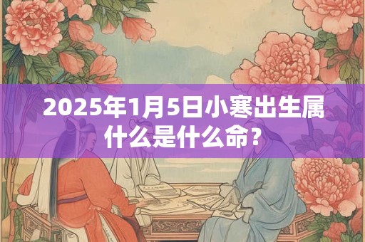 2025年1月5日小寒出生属什么是什么命？