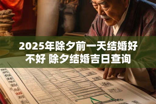 2025年除夕前一天结婚好不好 除夕结婚吉日查询