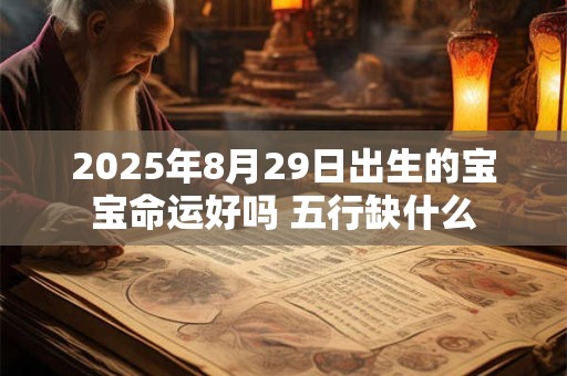 2025年8月29日出生的宝宝命运好吗 五行缺什么