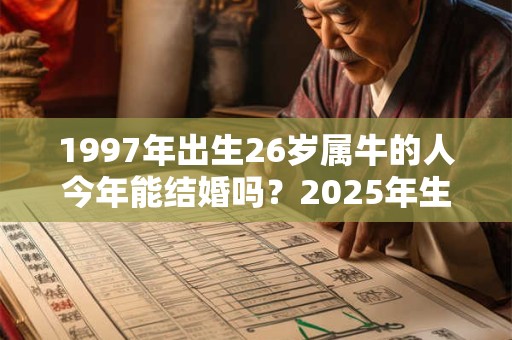 1997年出生26岁属牛的人今年能结婚吗？2025年生肖牛能结婚不