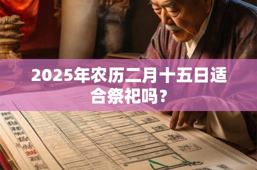 2025年农历二月十五日适合祭祀吗？
