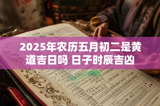 2025年农历五月初二是黄道吉日吗 日子时辰吉凶