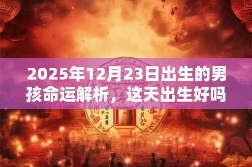 2025年12月23日出生的男孩命运解析，这天出生好吗？