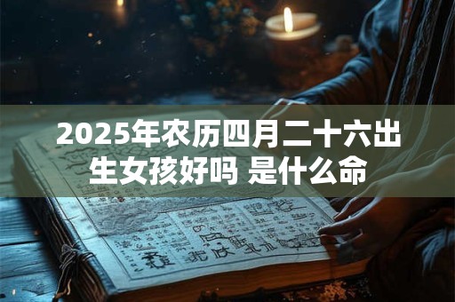 2025年农历四月二十六出生女孩好吗 是什么命