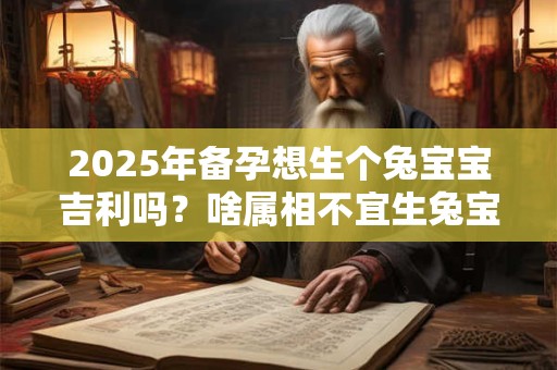 2025年备孕想生个兔宝宝吉利吗？啥属相不宜生兔宝宝