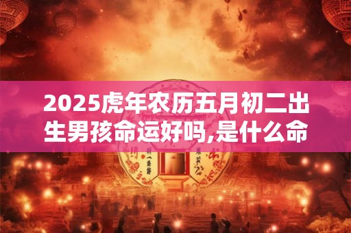 2025虎年农历五月初二出生男孩命运好吗,是什么命？