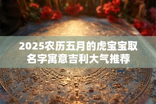 2025农历五月的虎宝宝取名字寓意吉利大气推荐
