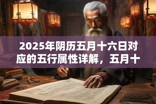 2025年阴历五月十六日对应的五行属性详解，五月十六是啥日子
