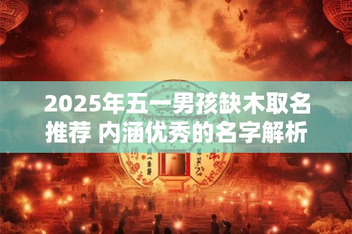 2025年五一男孩缺木取名推荐 内涵优秀的名字解析
