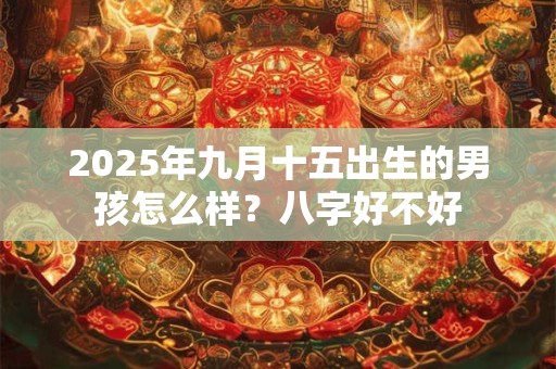 2025年九月十五出生的男孩怎么样？八字好不好