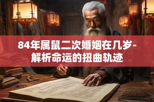 84年属鼠二次婚姻在几岁-解析命运的扭曲轨迹