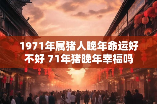 1971年属猪人晚年命运好不好 71年猪晚年幸福吗