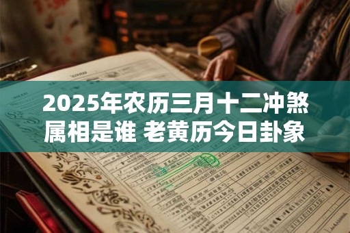 2025年农历三月十二冲煞属相是谁 老黄历今日卦象