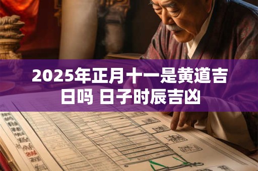 2025年正月十一是黄道吉日吗 日子时辰吉凶