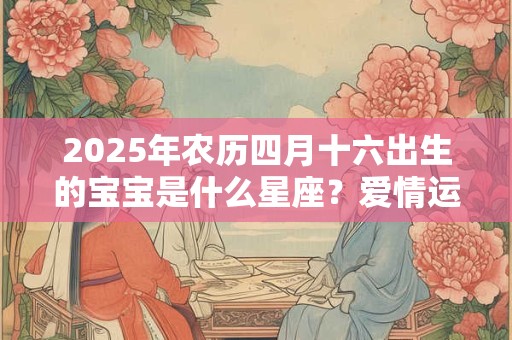 2025年农历四月十六出生的宝宝是什么星座？爱情运势如何？