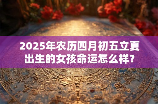 2025年农历四月初五立夏出生的女孩命运怎么样？