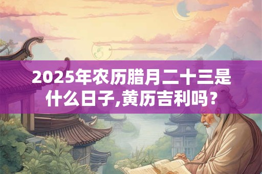 2025年农历腊月二十三是什么日子,黄历吉利吗？