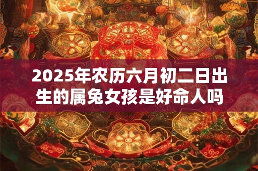 2025年农历六月初二日出生的属兔女孩是好命人吗